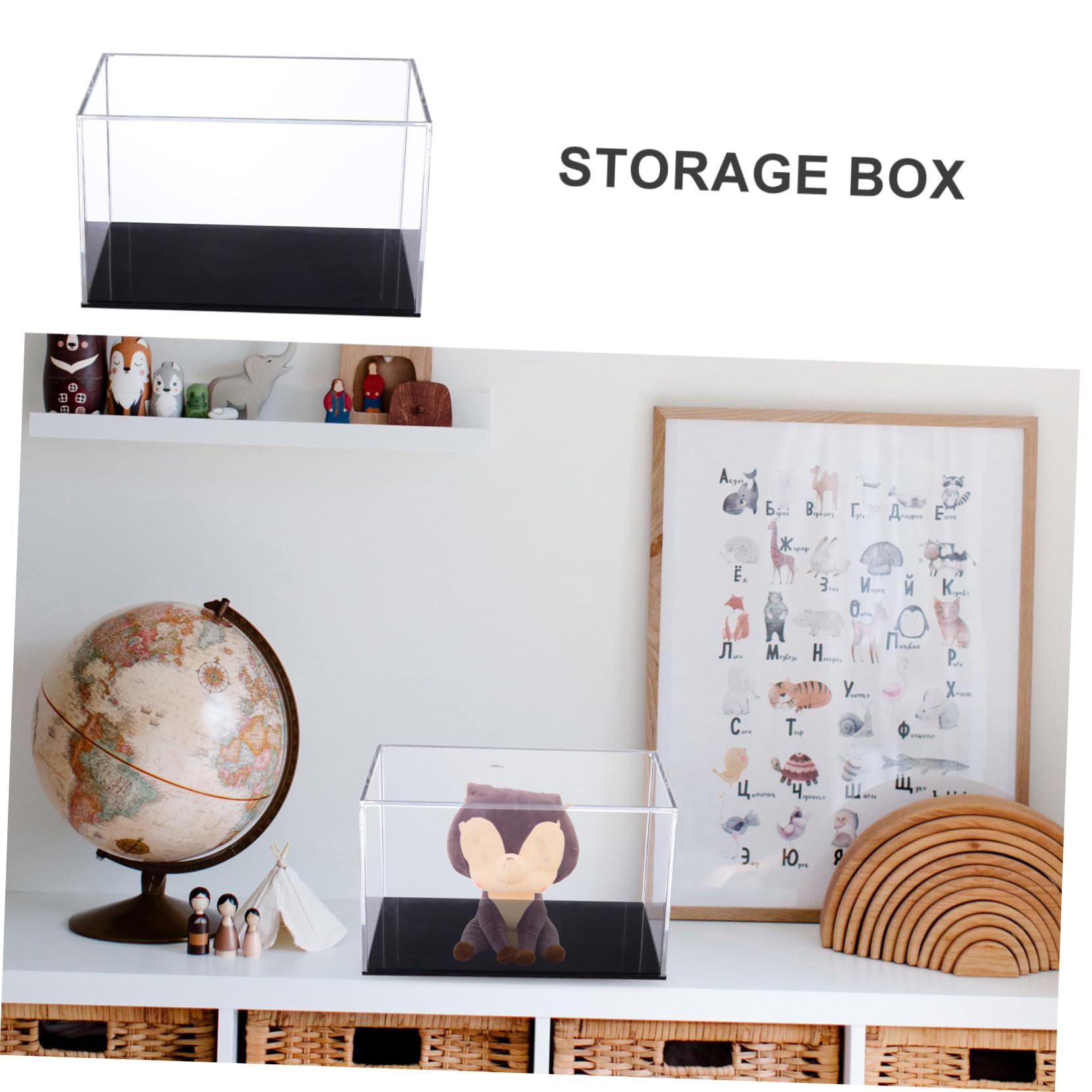 Acryl Displaybox Transparente Vitrine Horizontal für Figuren und Statuen
