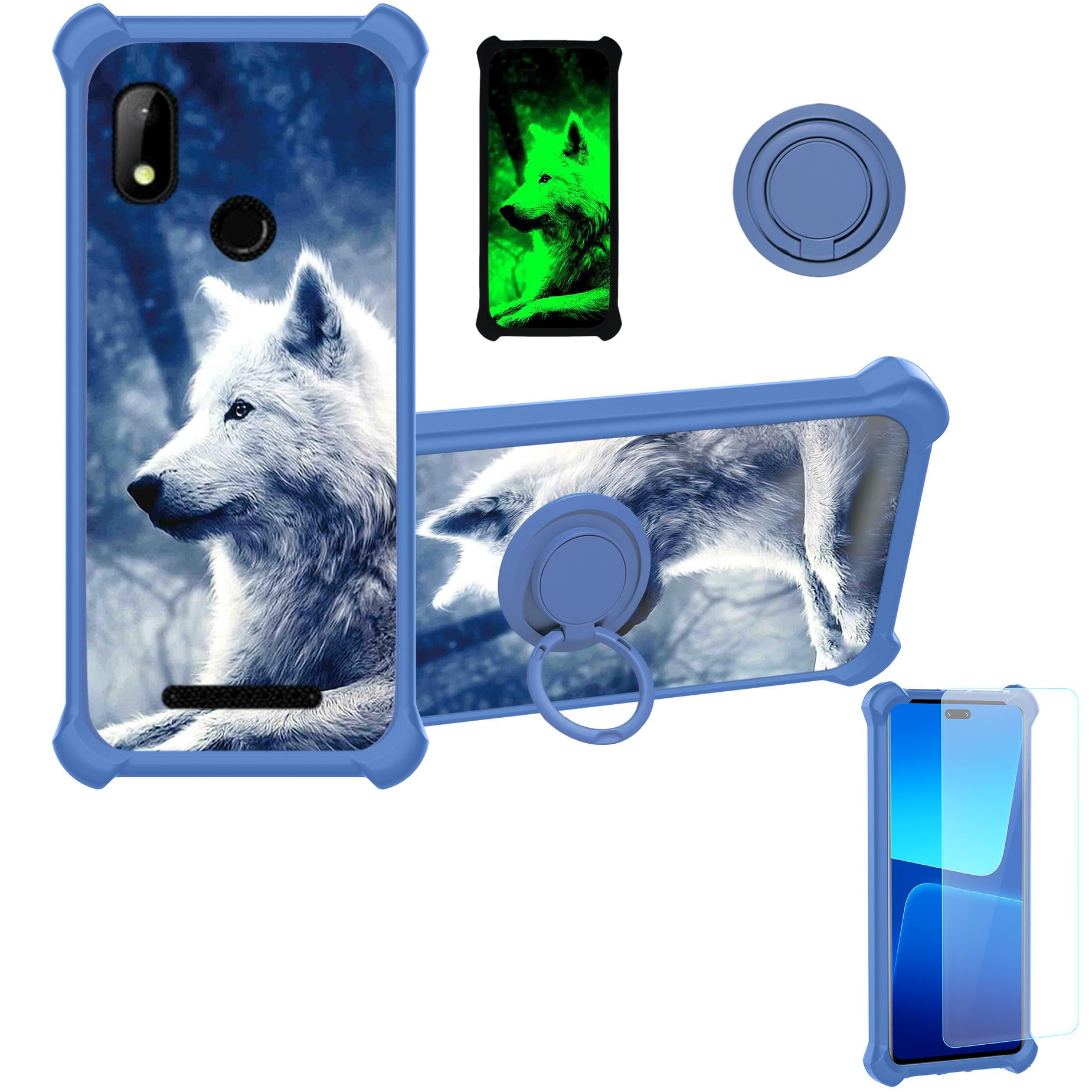 Amazon.com: HotPepper Chilaca Plus 6.5" Case Compatible with Hot Pepper  Chilaca Plus Phone Case Cover [with Tempered Glass Screen Protector][Hard  PC + Soft Silicone][Ring Support] [Luminous Effect] YGL-LAN : Cell Phones &
