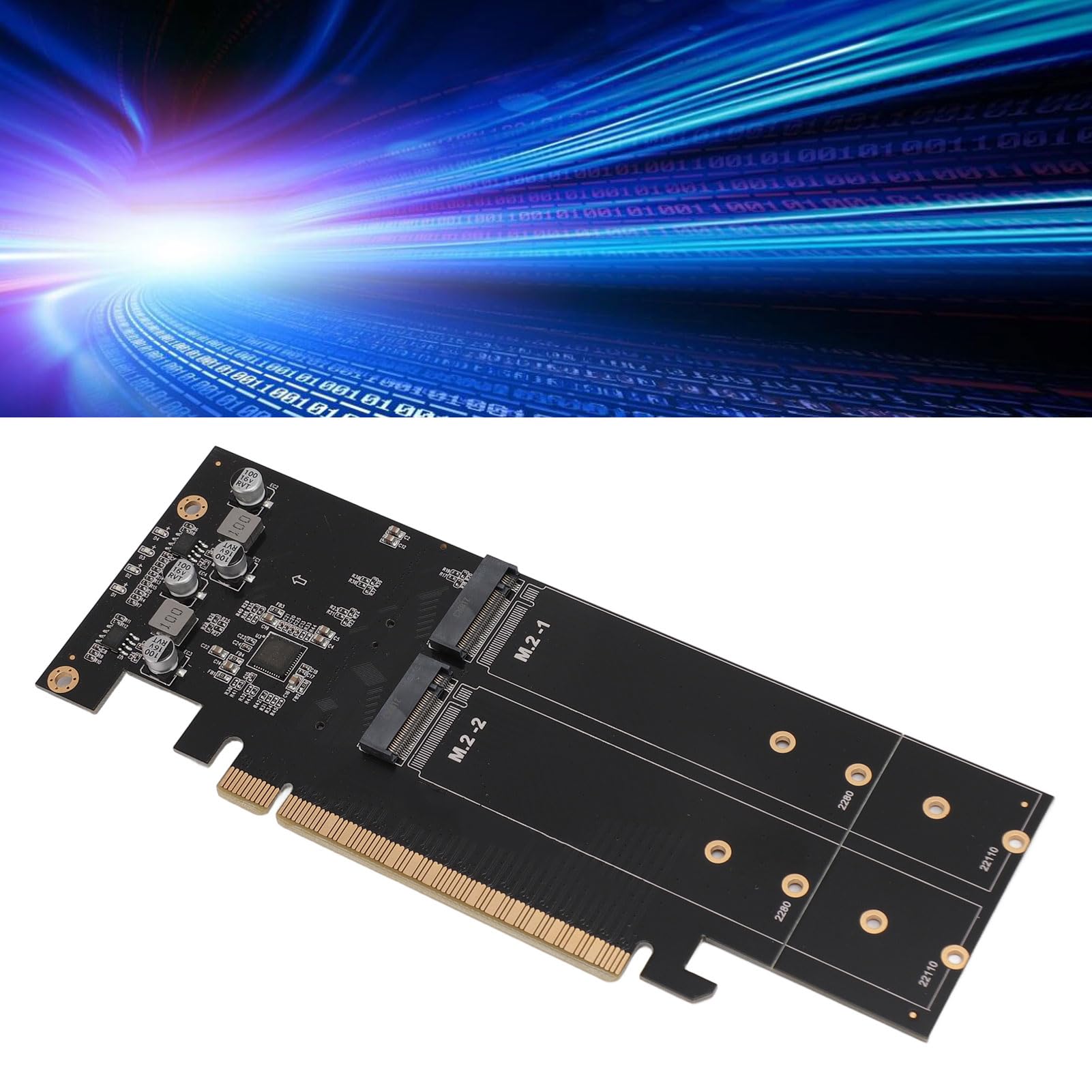 Quad M.2 NVMe Naar PCIe 3.0/4.0 X16 Adapter, 4 Drive NVMe M.2 SSD Naar PCIe X16 Adapterkaart met LED-indicator, High Speed 4x32Gbps Soft Raid Card Quad M.2 NVMe Naar PCIe 3.0/4.0 X16 Adapter, 4 Drive NVMe M.2 SSD Naar PCIe X16 Adapterkaart met LED-indicator, High Speed 4x32Gbps Soft Raid Card