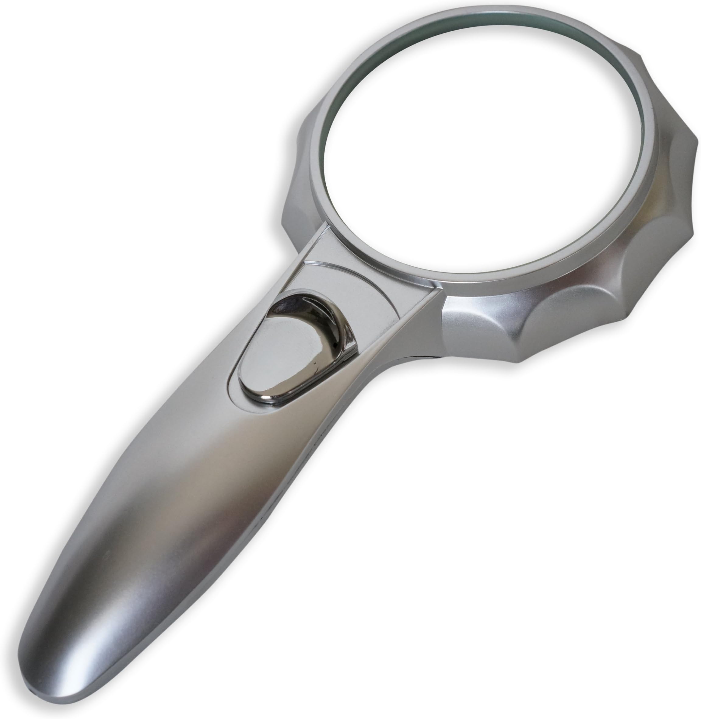 iMagniphy 4X Handheld Magnifying Glass with 6 Bright LED Lights. Best Magnifier for Senior Reading, Newspaper Articles, Stamps, Maps and Hobbies