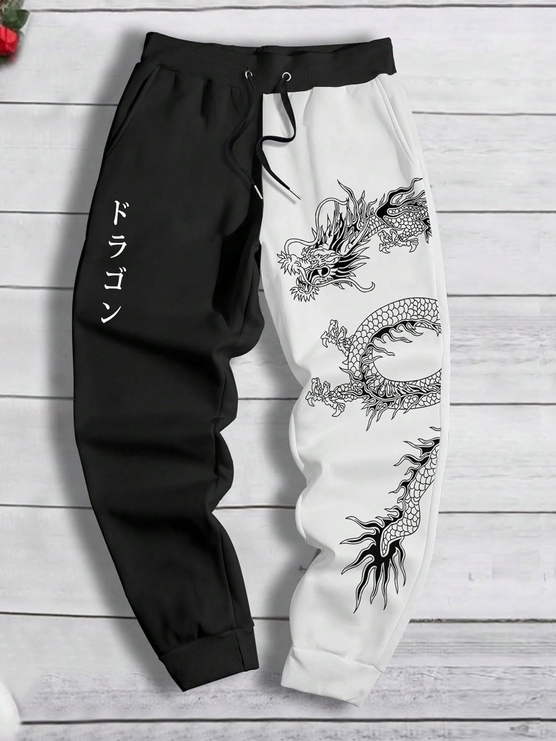 COZYEASE Men's Plaid Letter Print Sweatpants Drawstring Waist Tie Front Jogger Pants with Pocket - Image 6