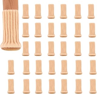 32 Piezas Calcetines para Patas de Silla Alta Elasticidad calcetín de Punto para Sillas y Mesas, Protección de Suelos