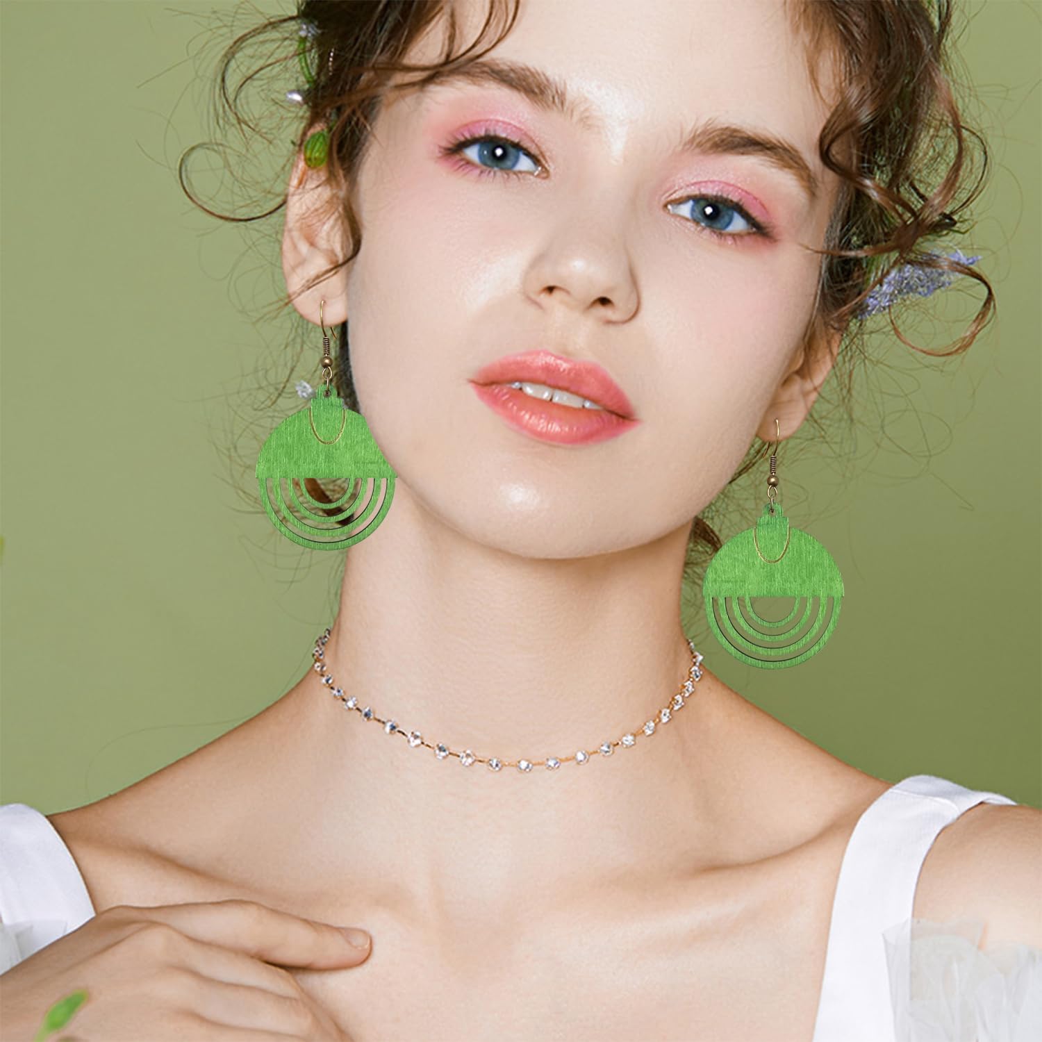 Bohemian Vintage Gold Alloy Circle Hollow Lightweight Hook Earrings Boho Retro Handmade Chandelier Disc Dangle Drop Earrings For Women Jewelry Gift - Image 2