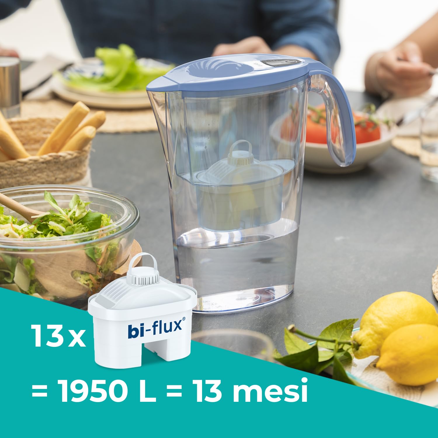 Amazon | Laica J9074A1 kit 13 bi-flux filters and filter jug, 2.3