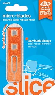 Slice Ceramic Replacement Micro Blades | Easy Blade Change | Lasts 11x Longer than Metal | Replacement Tool Included | 2 Pack