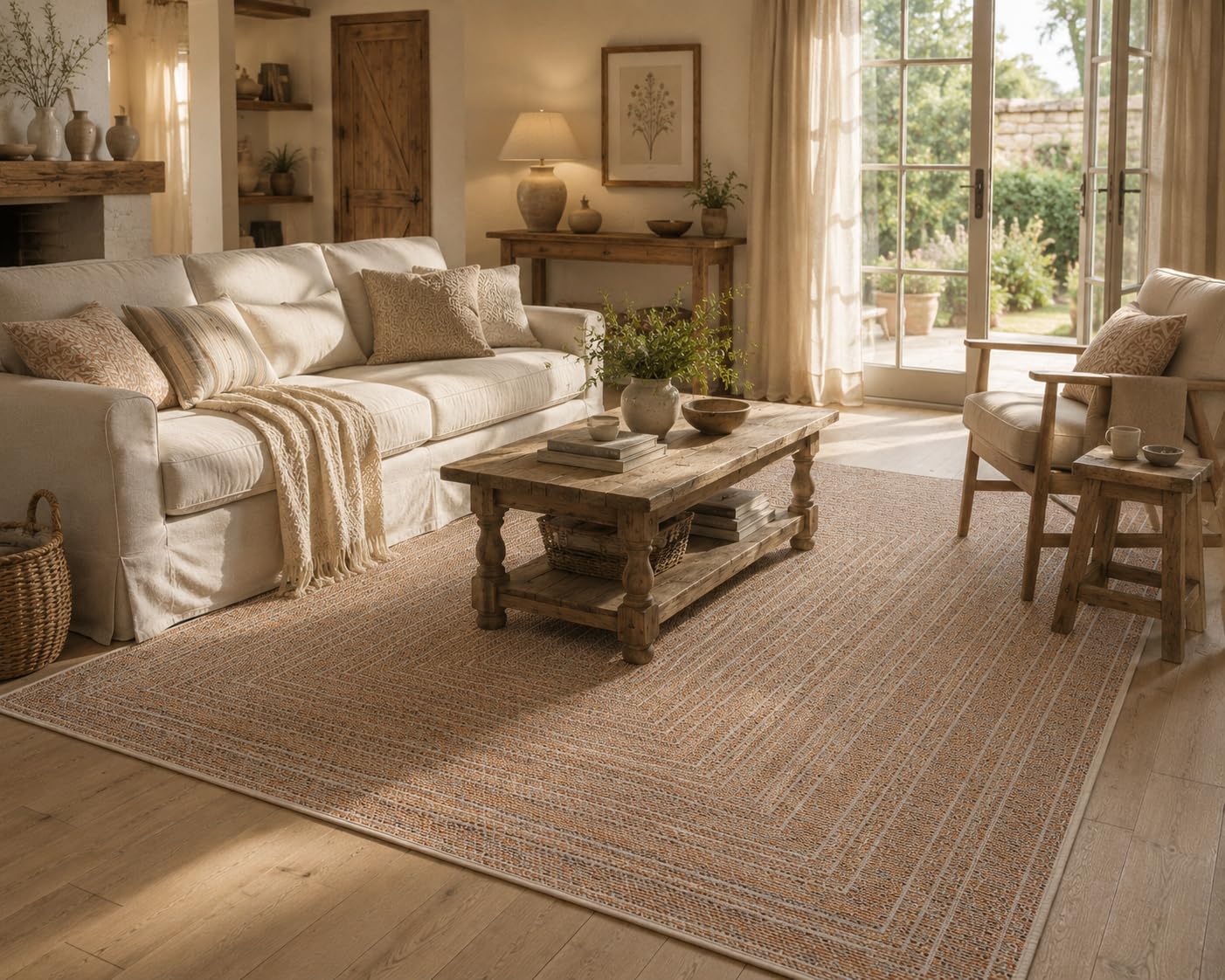 Pergamon Panama Outdoor Teppich Wetterfest Modern Ethno Boho Flachgewebe