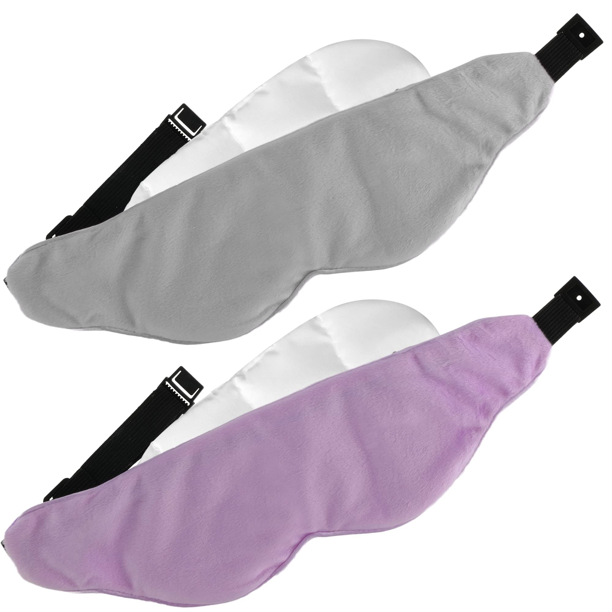 Pain Relief Eye Masks, Pillow Therapy Cover for Sleeping & Relaxing, Soothing Hot/Cold Compress, Relieve Headaches, Puffiness, Sinus, Allergies, Migraine. Soft Velvet Satin, Adjustable Strap.