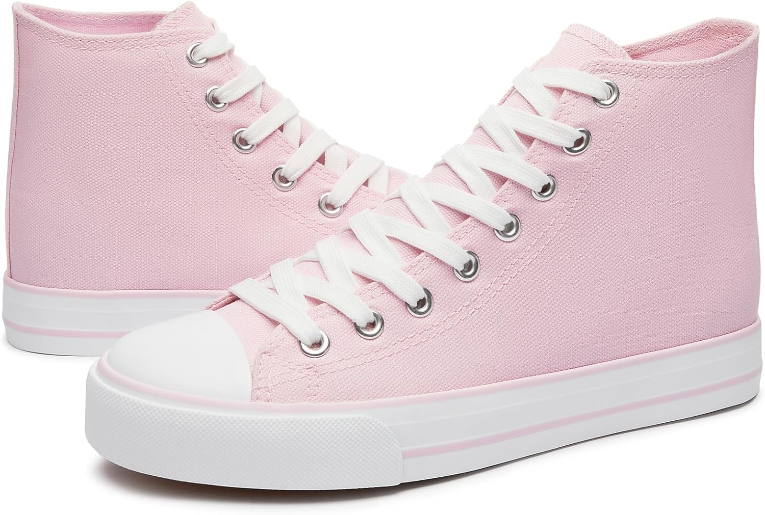 Adokoo Womens High Top Sneakers Lace up High Top Canvas