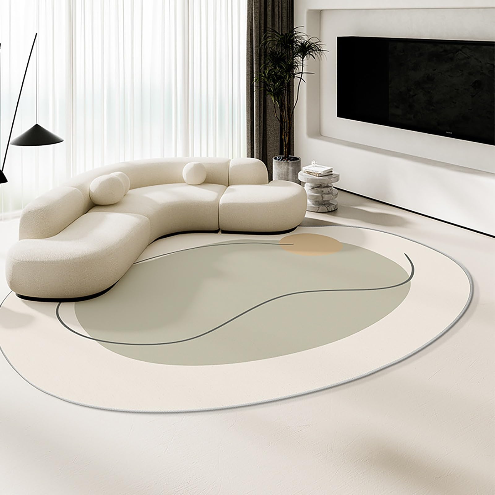 Tapis moderne abstrait pour décoration de sol haut de gamme