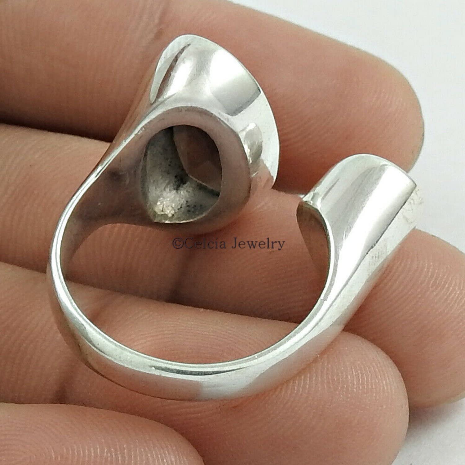 Anillo ajustable, anillo de promesa bohemio de declaración apilable de 2 piedras, regalos para mujeres, piedra natal de noviembre febrero
