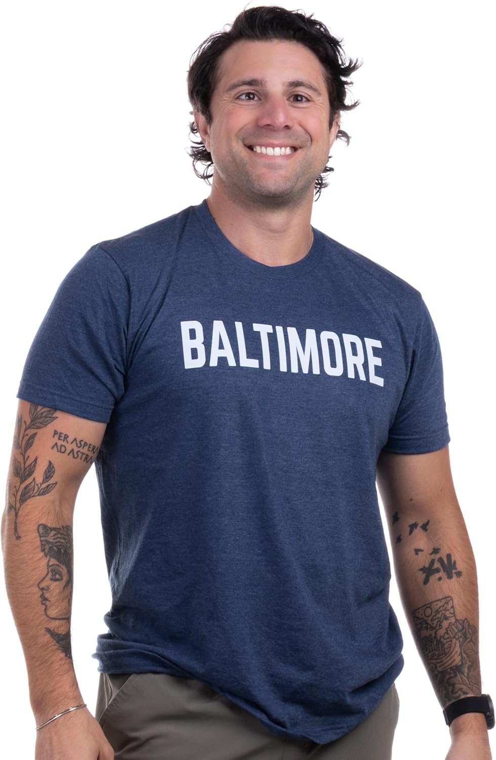 City Pride Simple Wordmark Modern Fit T-Shirt for Men or Women - Image 2