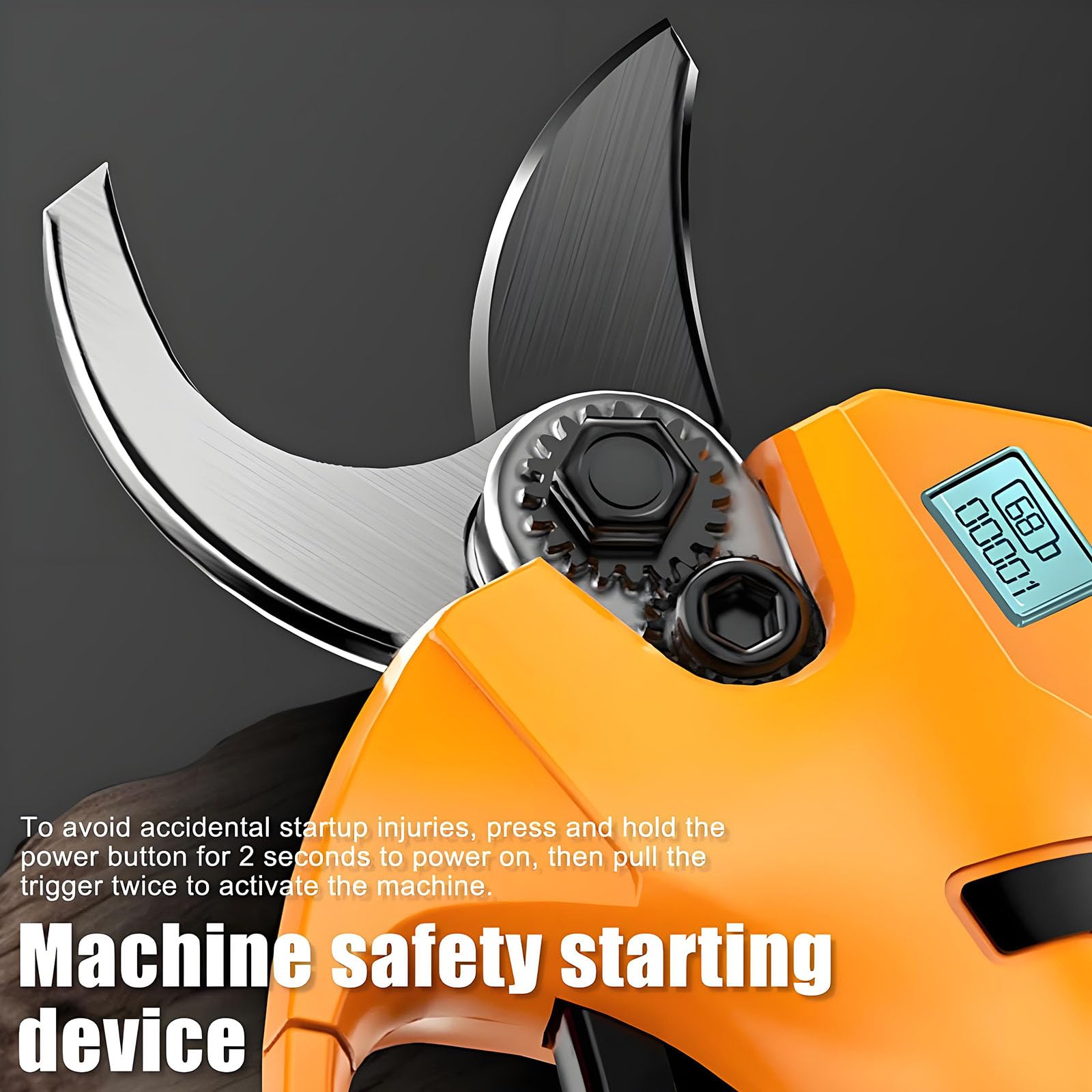Cizallas De Poda Eléctrica, Secateurs Inalámbricos De Apertura De 30 Mm Y Tijeras De Poda con Una Varilla Telescópica De 1.35-2.15m, Pantalla Led, Impermeable Ipx5, Loppers Sin Escobillas Sk5 para