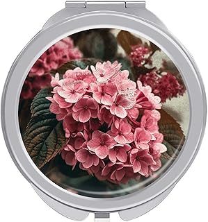 Flowers Compact Mirror Makeup Mirror Hand Mir...