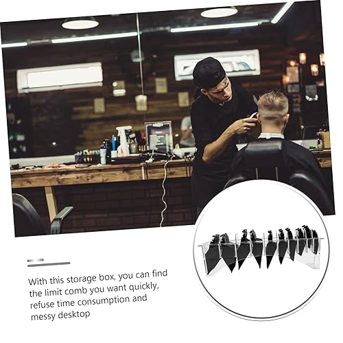 Miniatura 2 de Beaupretty Caja de almacenamiento de peine guía para cortar pelo, caja de almacenamiento, herramientas para el cabello, organizador de suministros