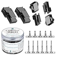 Vista 50 de CQRobot JST EL 4.5 mm de paso 2 pines conector electrónico IC macho, enchufes hembra carcasa y kit de terminales de crimpado en T macho/hembra. 50