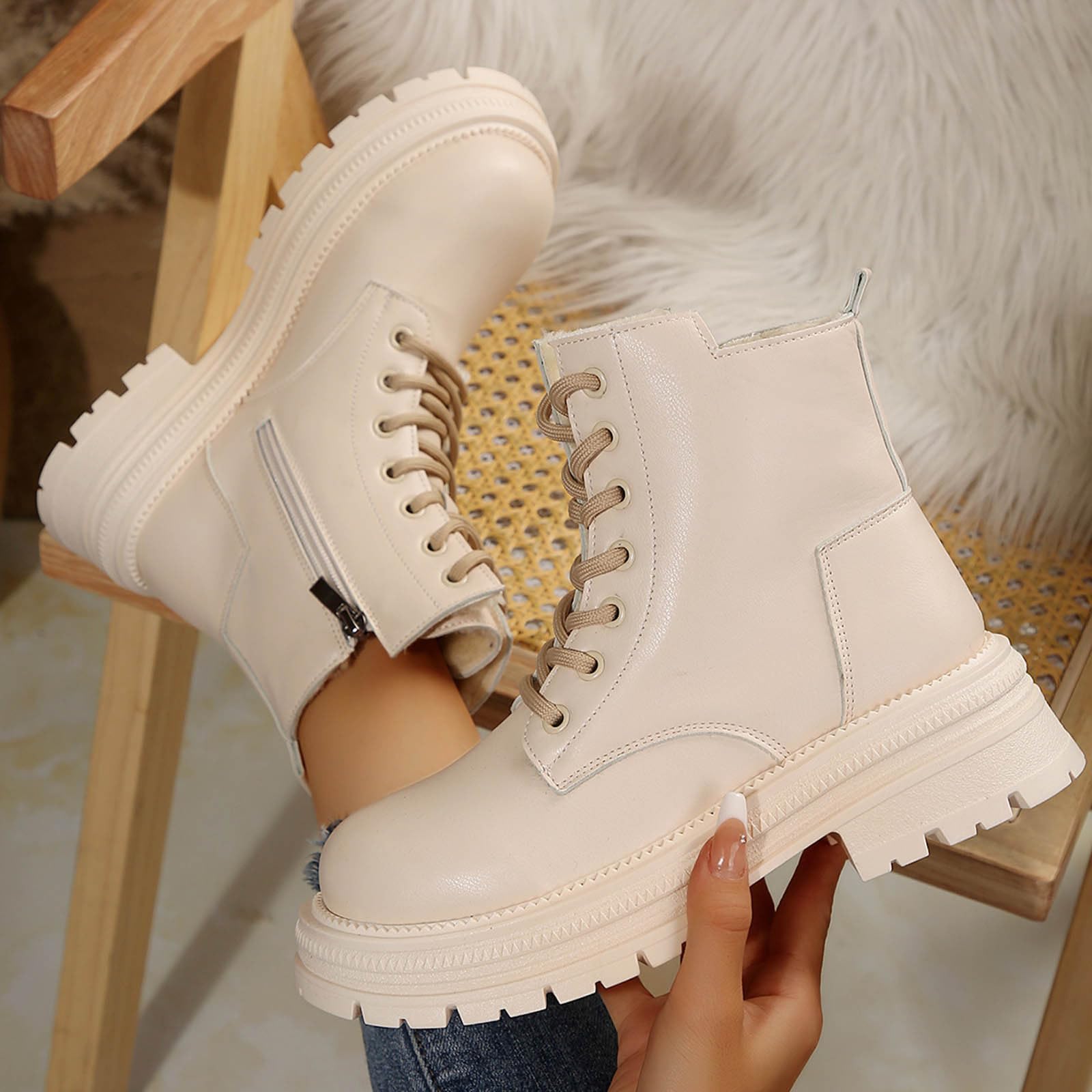 Botas de agua cortas para niñas adolescentes para otoño e invierno, estilo británico, fáciles de limpiar, de piel, para días lluviosos, viajes, oficina, vaqueros, para mujer, hasta la rodilla