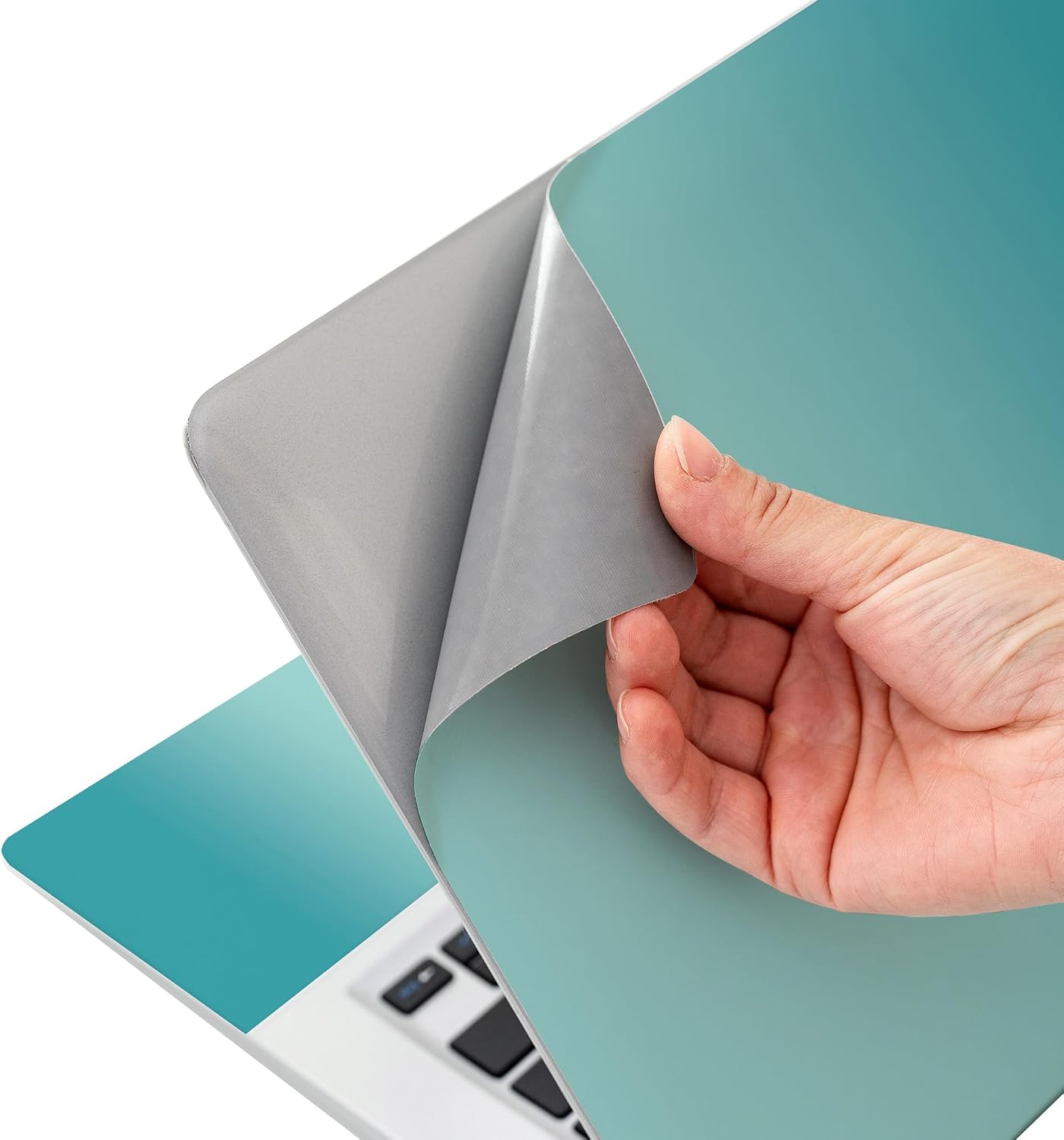 Laptop Skin Sticker Decal 15-15.6 Inches, Universal Reusable Vinyl Sticker for 12.1 13 13.3 14 15.4 Inches Netbook/Notebook PC, Waterproof & Scratch-Resistant (Ocean Blue - Gradient) image 5