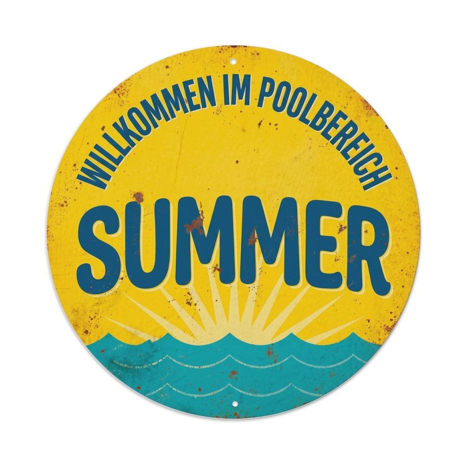 Tgrcjimh Style. Welcome To The Pool Area Summermetal Tin Sign
