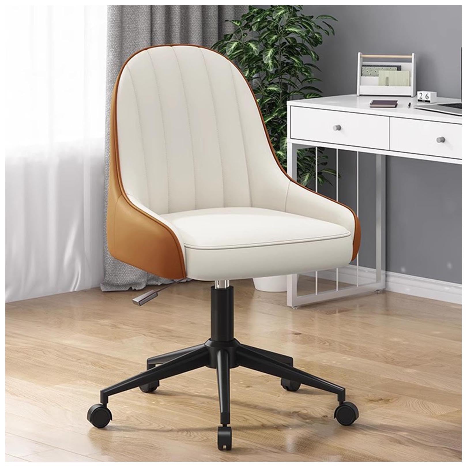 ASerZenith Ergonomic Office Chair, 360° Swivel Adjustable Height Desk Chair With Comfy Back, Leather Computer Task Chair For Home, Office, Easy To Assemble,A-Height 73