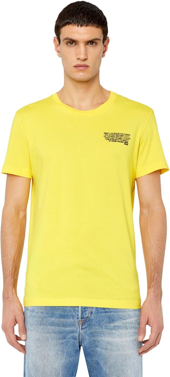 Amazon.co.jp Diesel A086960GRAI Men's Tshirt, Slim Fit Clothing
