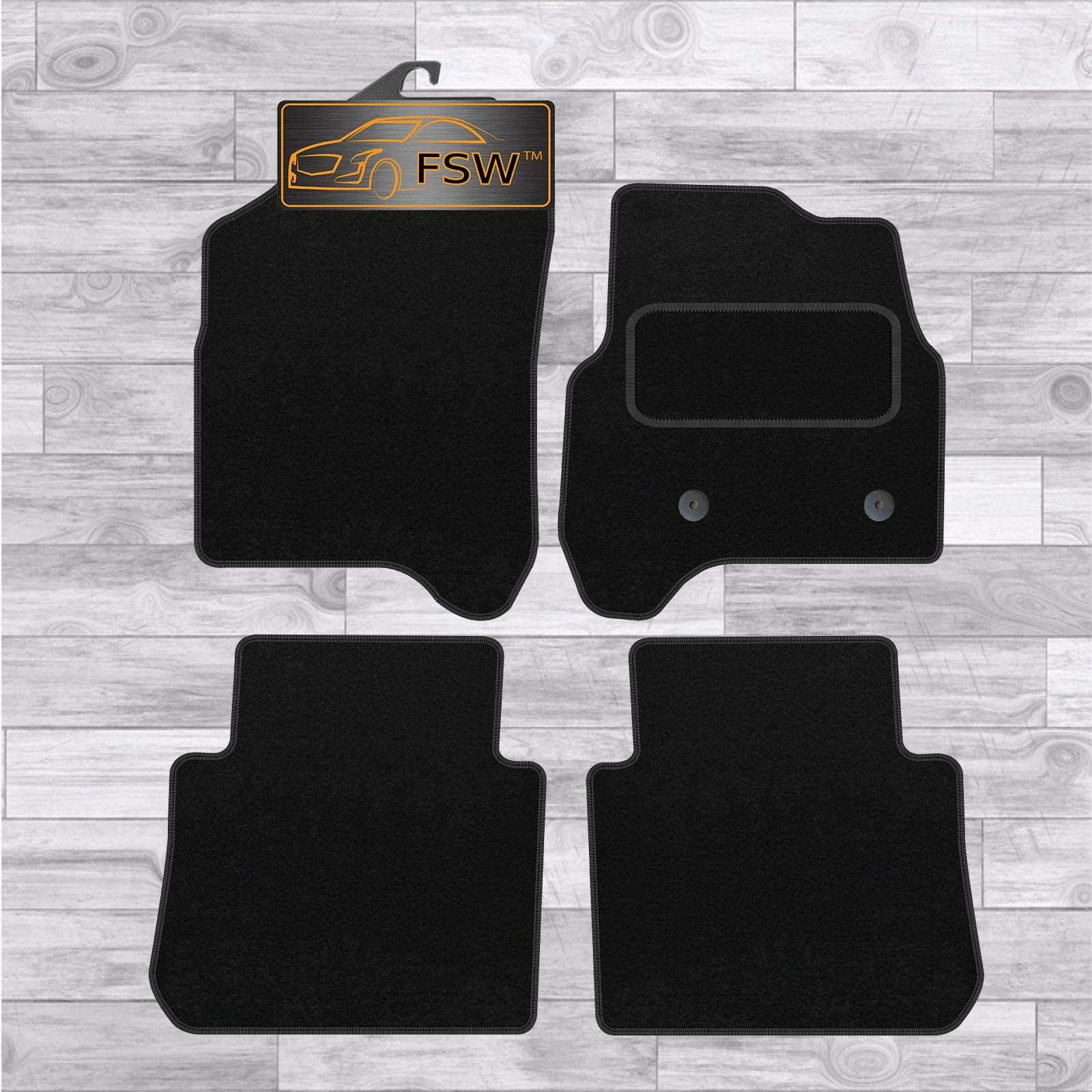 FSW Tailored Mats Fits CITROEN C3 20092016 PICASSO MPV Black