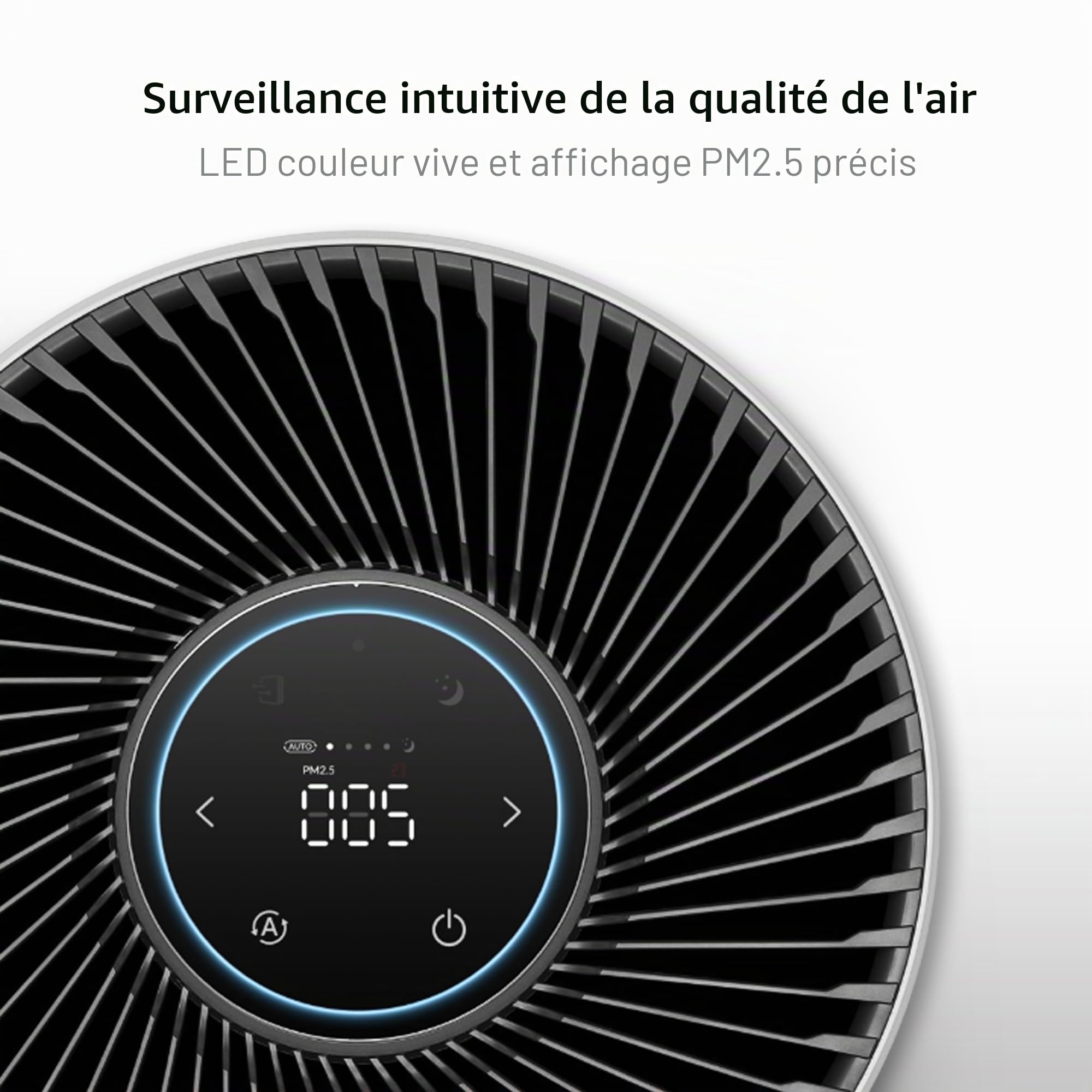 WINIX T800 Purificateur d'Air WiFi Alexa 120m² CADR 500m³/h Filtre HEPA | Connecté App Contrôle, Filtre HEPA & Charbon, Élimine Allergies Pollen PM2.5 Fumée, Capteur Qualité, Mode Auto Smart