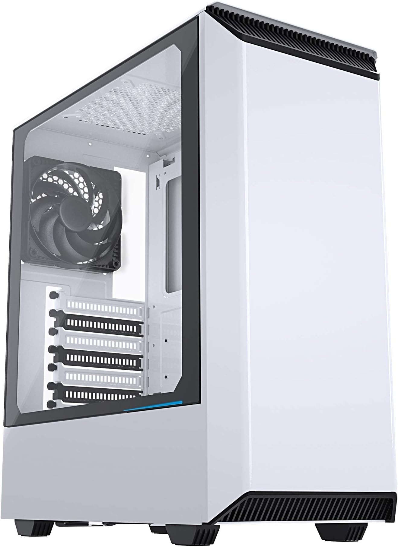 Phanteks PH-EC300PTG_WT Eclipse P300 Tempered Glass Steel ATX Mid Tower Case White