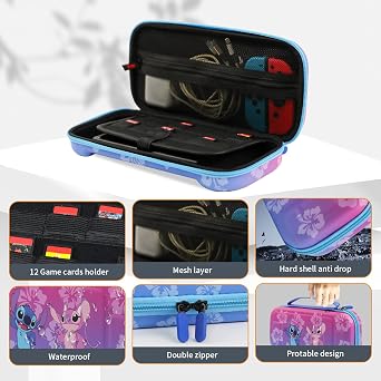 Cute Carrying Case for Nintendo Switch 2 , Switch2 Travel Carry Case
