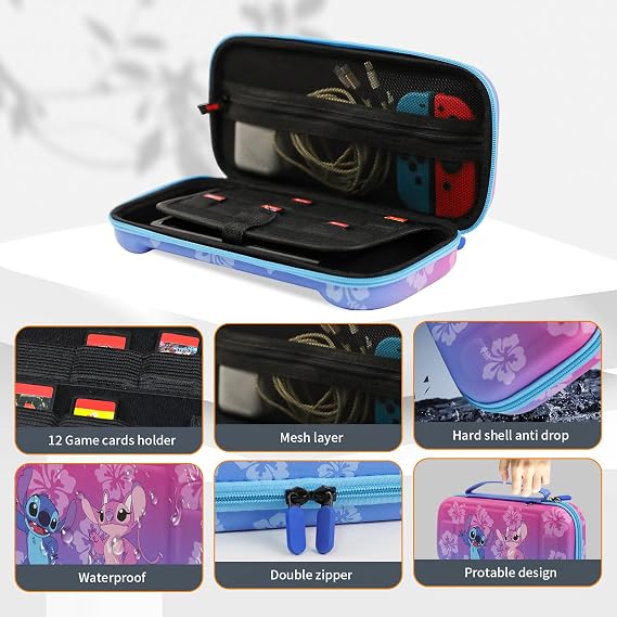 Cute Carrying Case for Nintendo Switch 2 , Switch2 Travel Carry Case