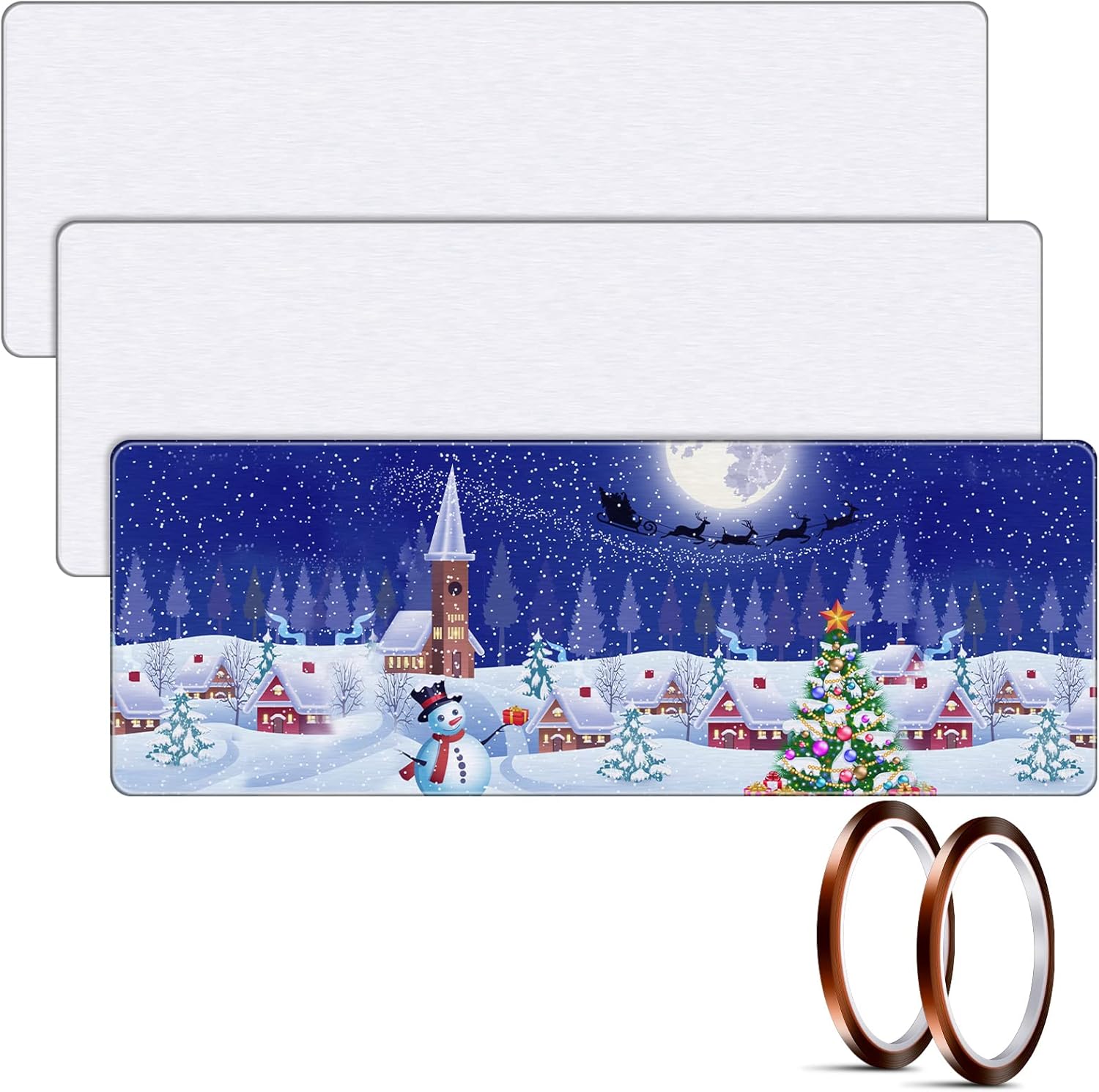 SATINIOR 3 Pieces Sublimation Mouse Pads Valentine's Pad