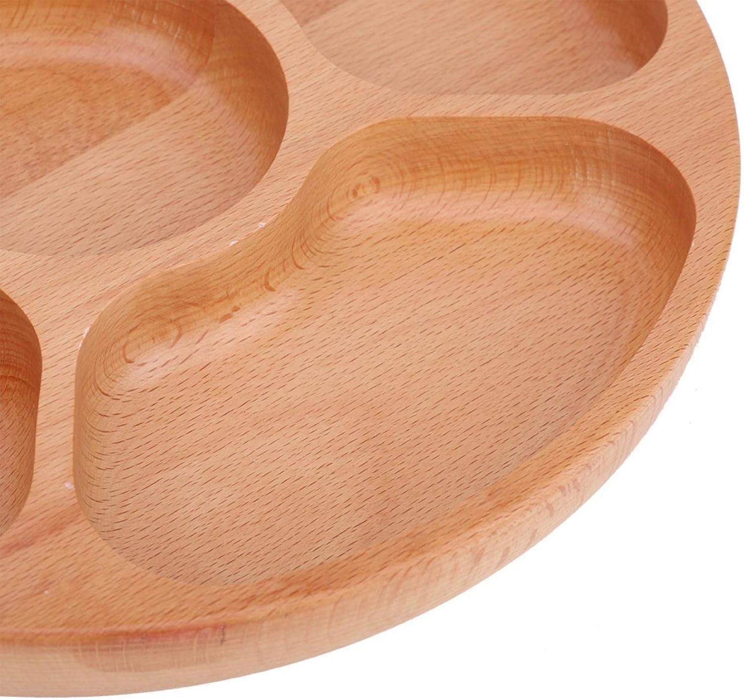 HERCHR Compartment Tray,11.8inch Serving Dishe Platter with 5 Sections - Image 3