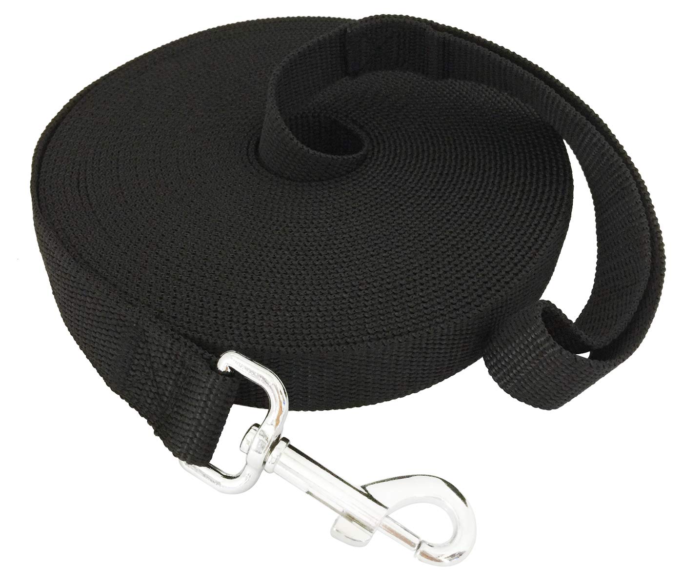 SALO Nylon Training Dog Leash for Small Medium Large Dogs, 3/4 Inch Wide, 20ft 30ft 40ft 50ft Long Leash Dog/Puppy Lead for Obedience Recall Training, Camping, or Backyard