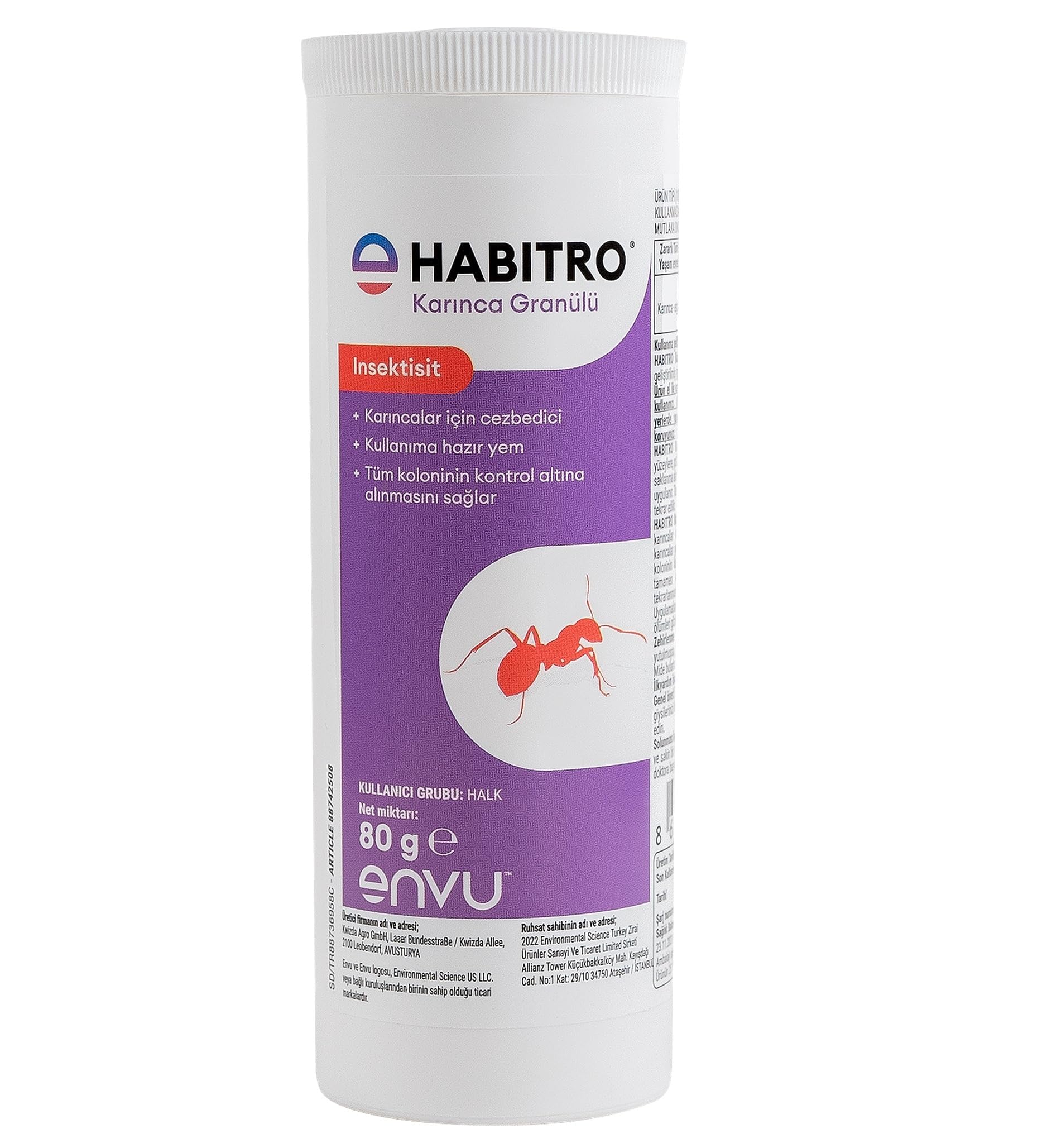 Bayer HABITRO Yürüyen Haşere ve Karınca Yemi Granül 80 Gr.