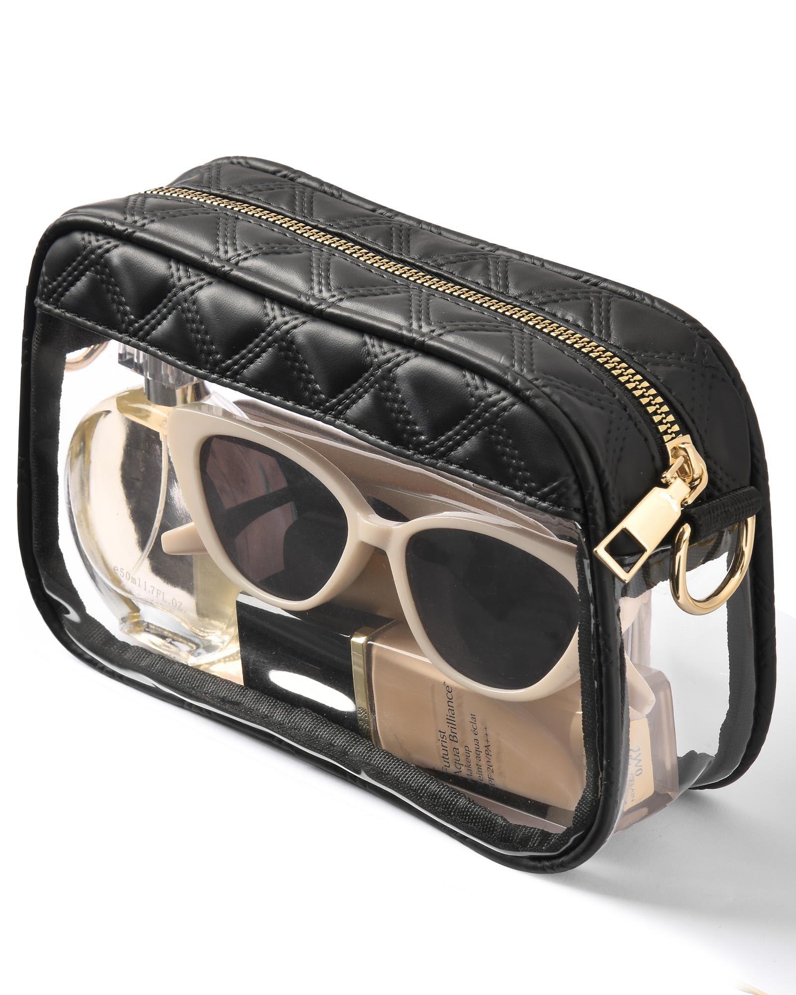 Bulado Clear Crossbody Bag Stadium Approved, Clear Purses for Women Stadium Crossbody for Events Concerts Sports Outfits