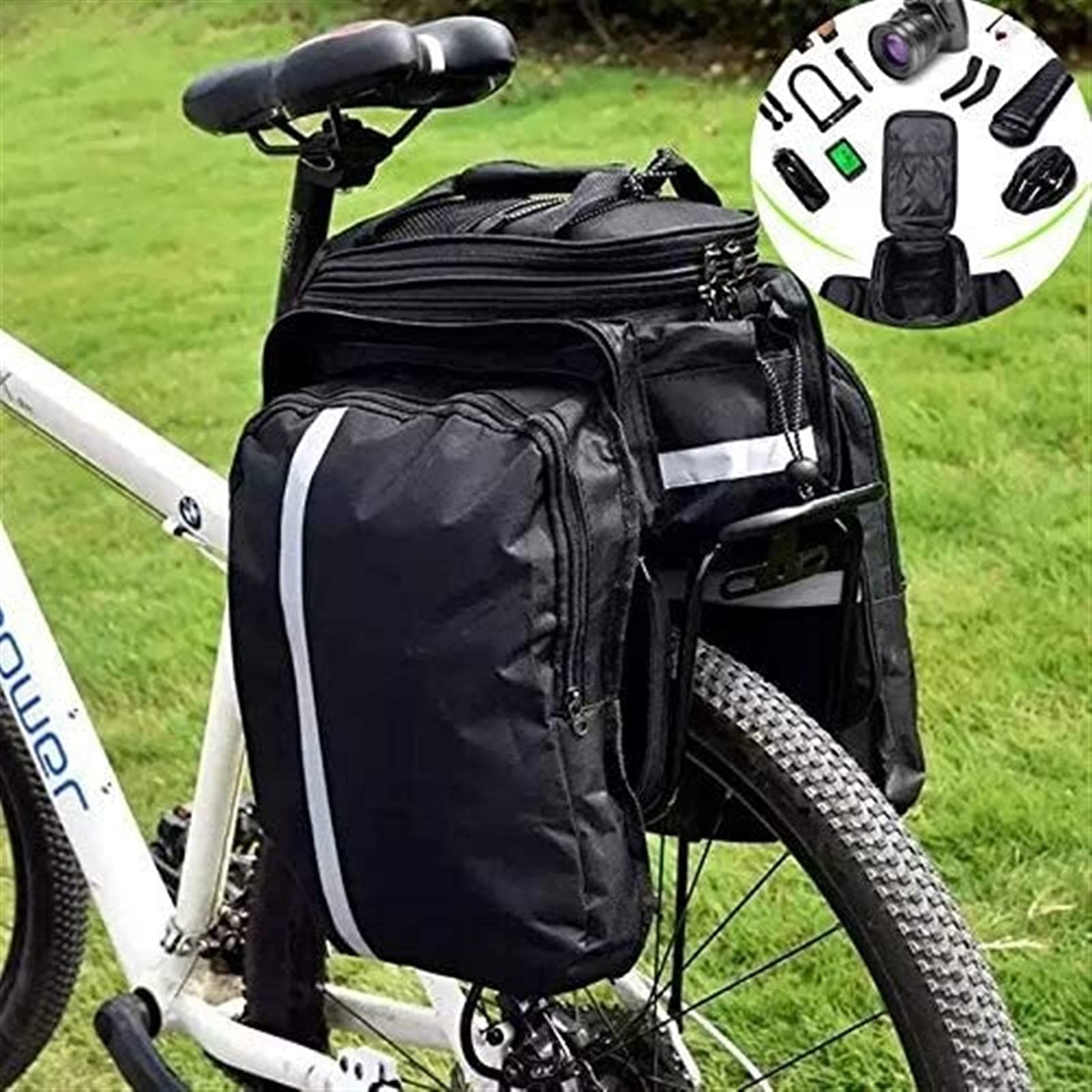 torba rowerowa, Torby rowerowe, duża pojemność 20-35 l, wodoodporna torba rowerowa na tylne siedzenie, bagażnik