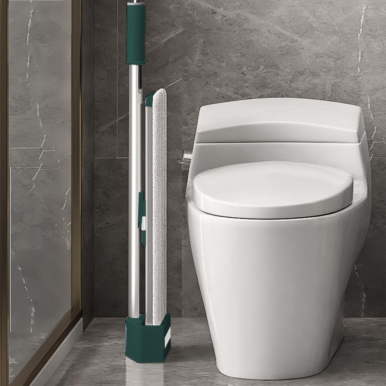 Fregona Microfibra con Mopa Fregona, Limpiador De Suelos para Limpieza Doméstica, Paño Lavable Reutilizable Absorbente, Mopa con Mango Telescópico para Cocina Baño Y Salón