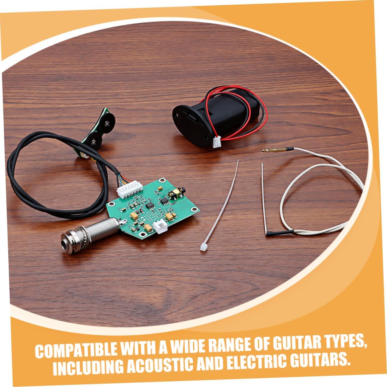 DECHOUS 1セット民谣吉他拾音器 コンパクトデザイン 可能 アコースティッ