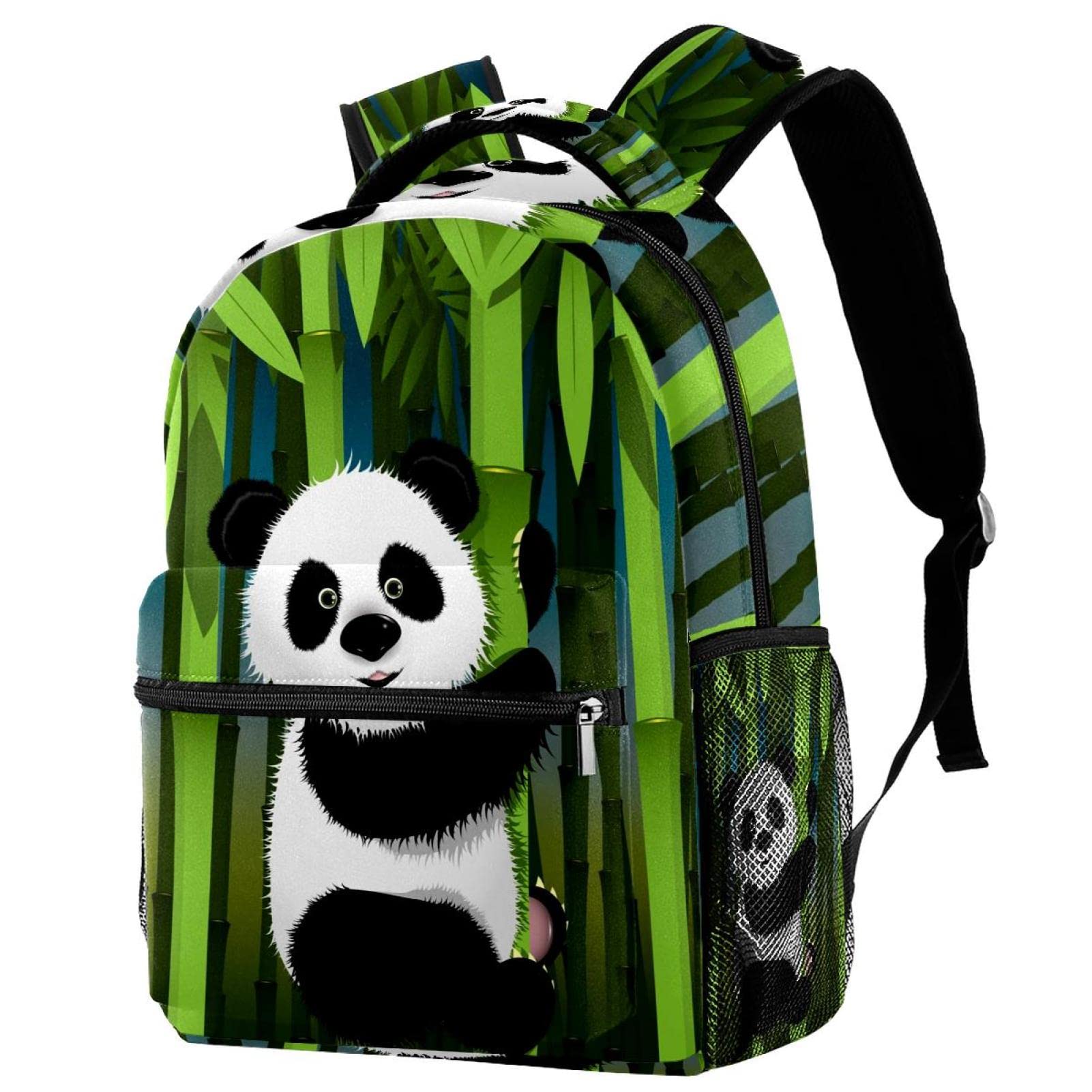 Mochilas ligeras para viajes de panda y bambú impermeables 7