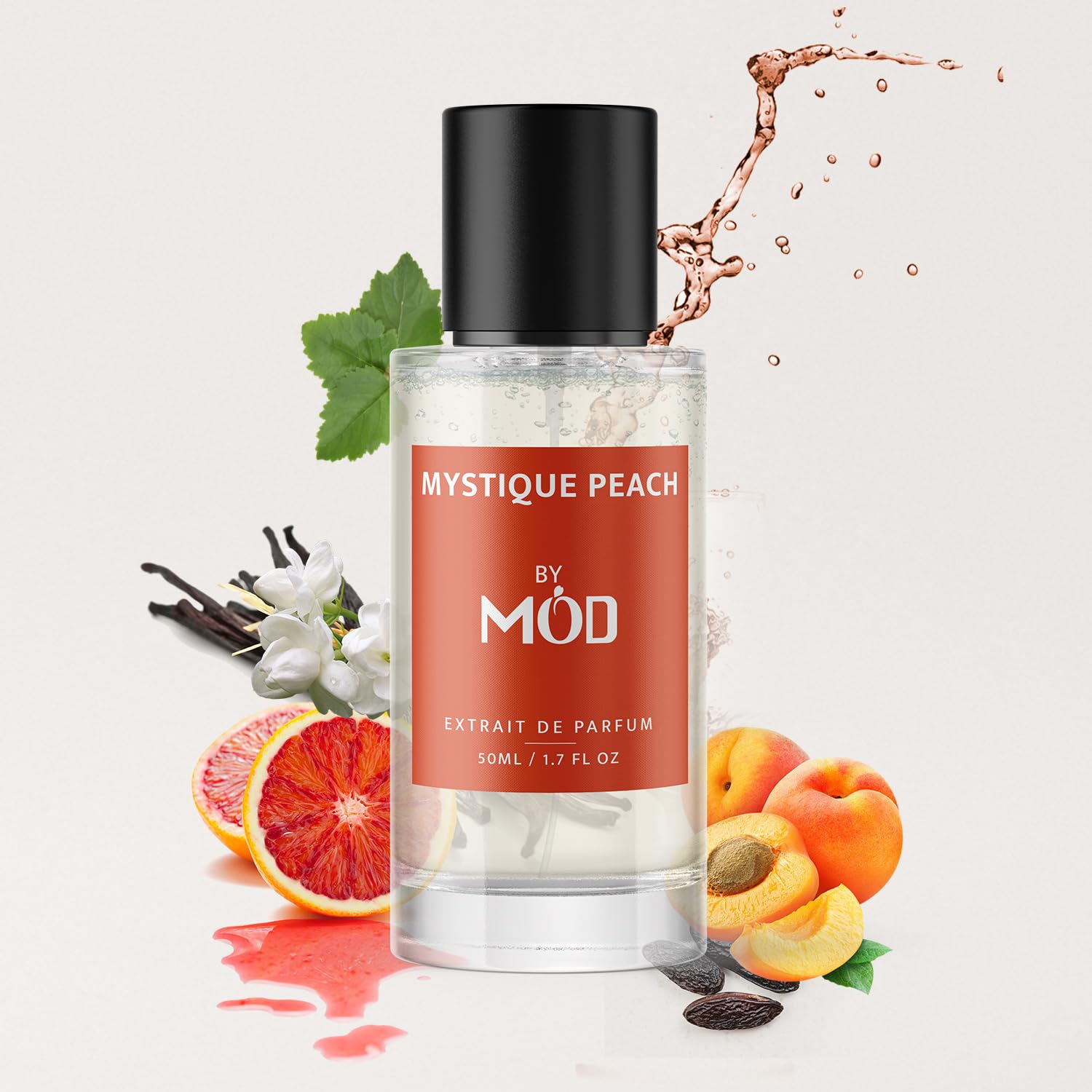 Mod Fragrances Mystique Peach Perfume For Women and Men - Inspired By TF's Bitter Peach Perfume Dupe Long Lasting Amber Unisex Fragrance Extrait De Parfum 50ml
