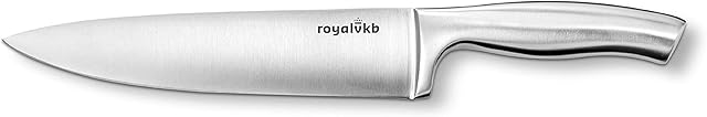 ROYALVKB KN0418 33cm Chef Knife, Stainless Steel, Ergonomic Handle, Dishwasher Safe, Perfect For Slicing, Dicing & Chopping