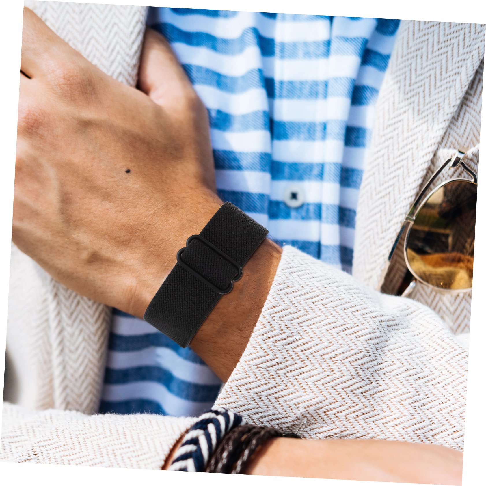 OSALADI 6 Pièces Bracelet Smartwatch Ceinture Bande De Montre Pour Hommes Bracelet De Remplacement Smartwatch Bande 20Mm Hommes Montres Reloj Inteligente Para Hombre Homme Nylon Mode
