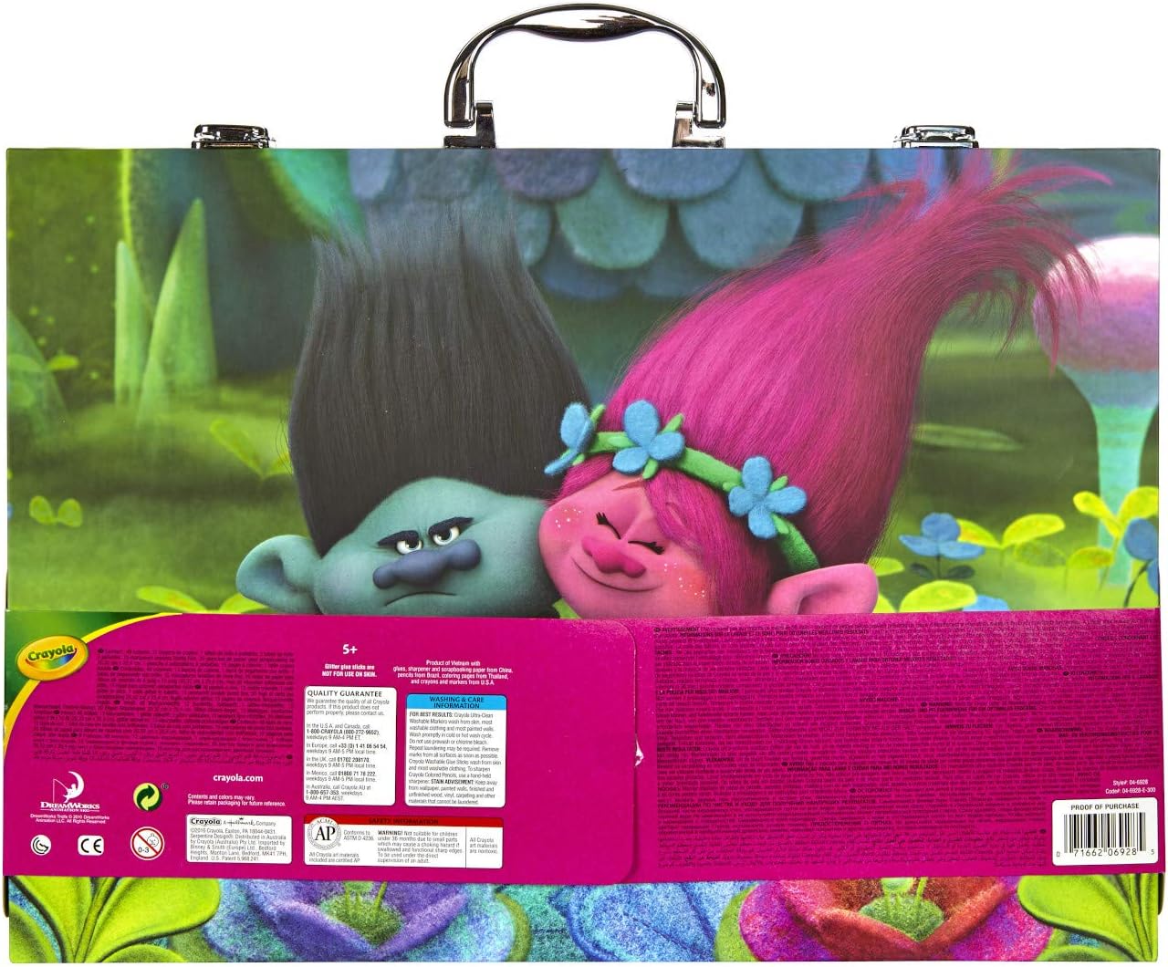 Crayola 1836532 Dreamworks Trolls Glitter Scrapbook Kit, 115+ Pieces Art Gift for Kids 5 & Up, Includes Crayons, Markers, Colored Pencils : Toys & Games