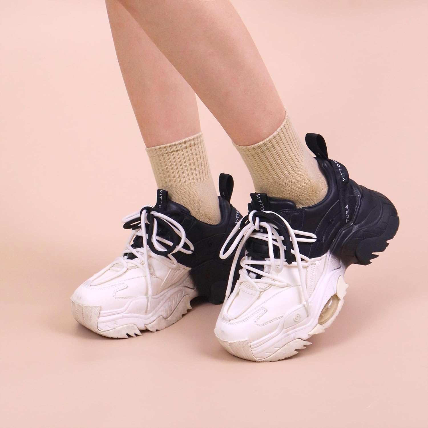 SERISIMPLE Women's Bamboo Viscose Above Ankle Thin Socks Quarter Mesh Design Breathable Anti-Odor Summer Socks 5 Pairs - Image 6