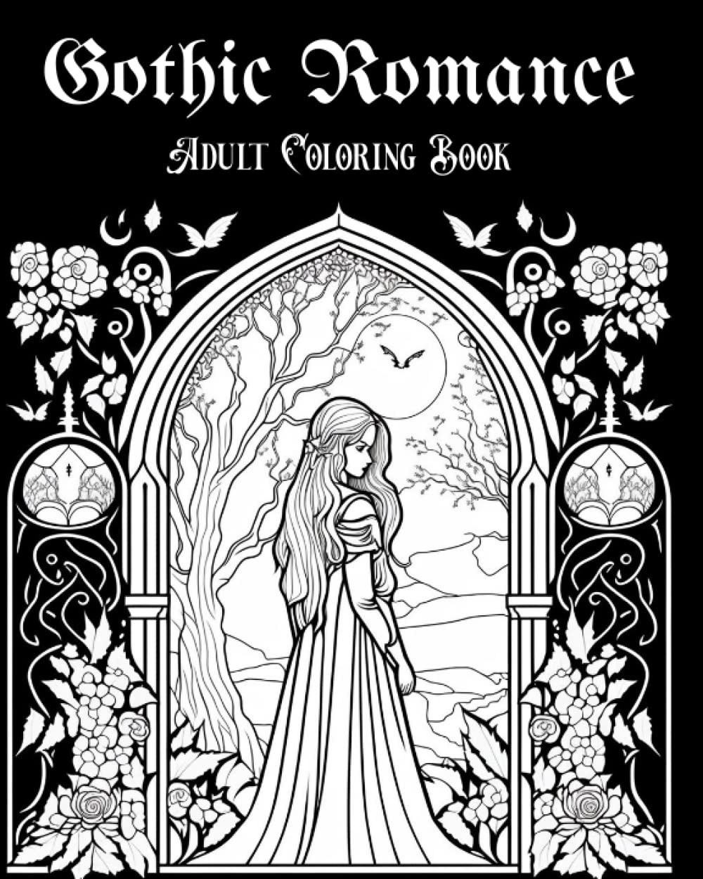 Amazon.com: Gothic Adult Coloring Book - Relaxing Gothic Romance ...