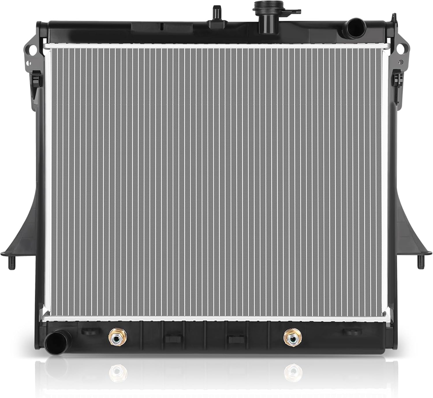 SCITOO Engine Coolant Aluminum Radiator Assembly for Chevrolet Colorado 2009-2012 5.3L,for GMC Canyon 2009-2012 5.3L,for Hummer H3 2006 3.5L 2007-2010 3.7L,for Hummer H3T 2009-2010 3.7L;2855 radiator
