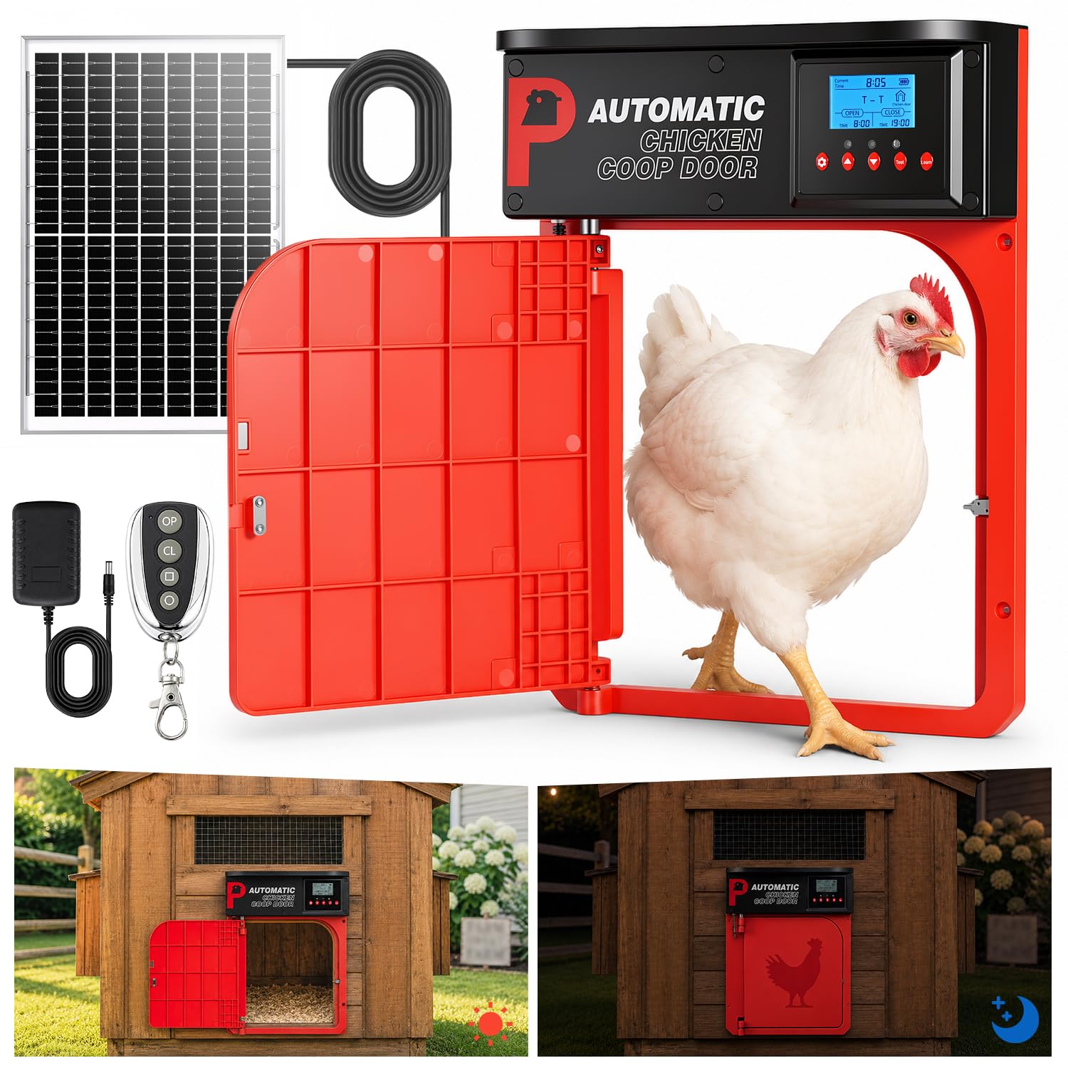 Automatic Chicken Coop Door with Solar Panel