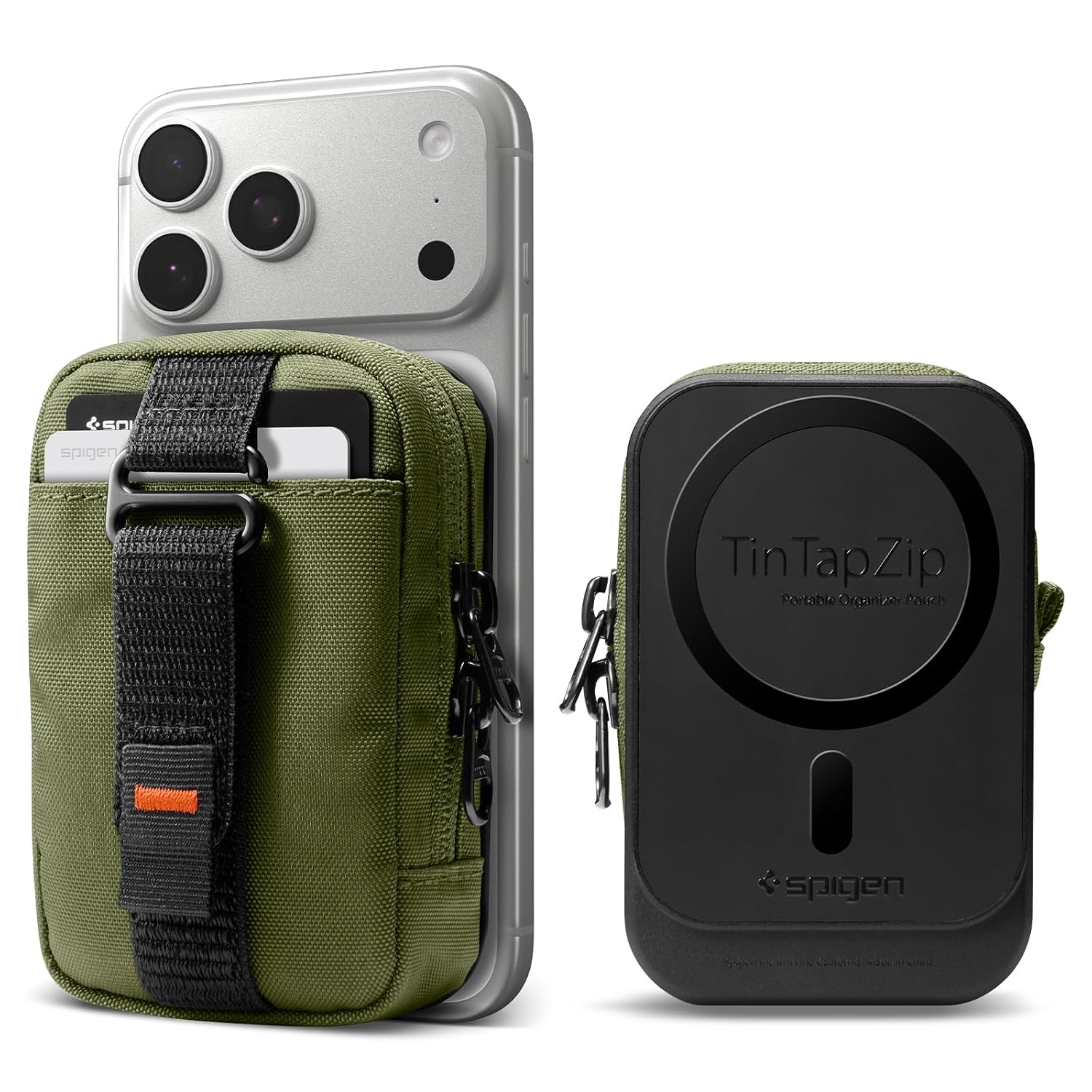 Spigen Tin Tap Zip (MagFit) Magnetic Organizer Pouch up to 7 Cards, Magsafe with Front Pocket and Built in Hand Strap Comp... - Review, Price and Buying Guide