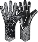 Soccer Goalkeeper Gloves, Ultimate Grip Football Goalie Gloves with Size 6/7/8/9/10, Strong Receiver, American Football for Men, Boys, Youth, Adult, Kids and Small Hands