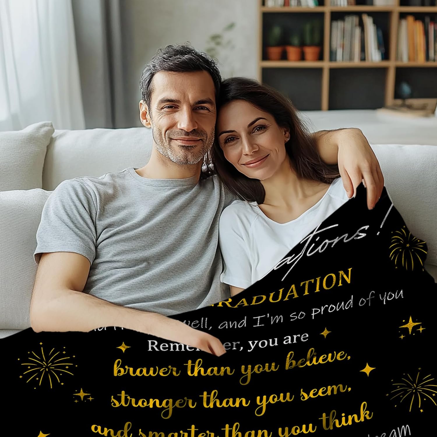 Wazzio Graduation Gifts for Women, 2026 Graduation Throw Blankets, College Graduation Gifts for Men, 2026 Graduation Decorations, Graduation Blanket 60X50 in