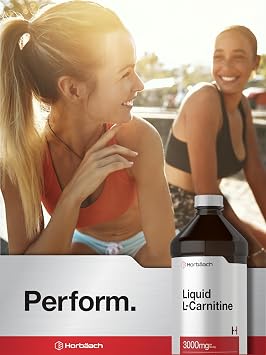 Horbaach L-Carnitine Liquid 3000 mg | 16 oz | Berry Flavor | Maximum Strength Supplement | for Men & Women | Vegetarian Non-GMO, and Gluten Free